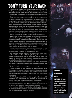 Don`t Turn Your Back - Evil Hat Productions