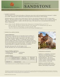 SANdSTONE - Natural Stone Council