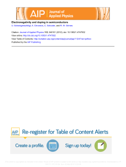 Electronegativity and doping in semiconductors