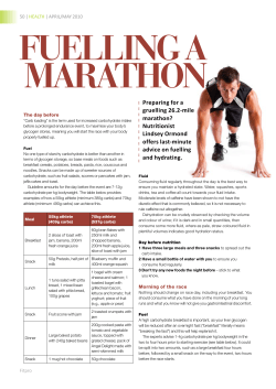 Preparing for a gruelling 26.2-mile marathon? Nutritionist Lindsey