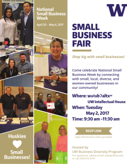small business fair - Business Diversity Program
