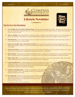 Lifestyle Newsletter - Compass Capital Management, LLC