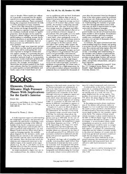 Elements, Oxides, Silicates High Pressure Phases With Implications