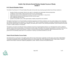 Dublin City Schools Social Studies Graded Course of Study Grade 8