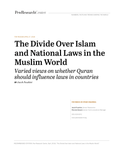 The Divide Over Islam and National Laws in the Muslim World