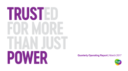 to view the Quarterly Operating Report (March 2017)