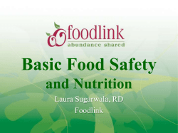 Basic Food Safety