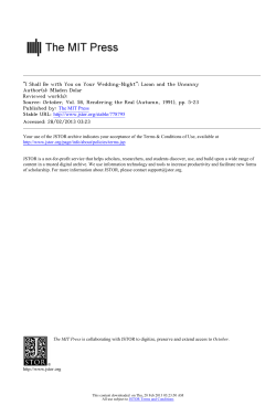 "I Shall Be with You on Your Wedding