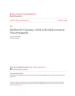 Mothers for Germany: a look at the ideal woman in Nazi propaganda