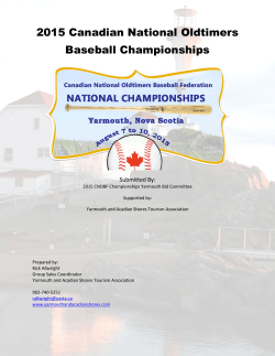 2015 Canadian National Oldtimers Baseball Championships