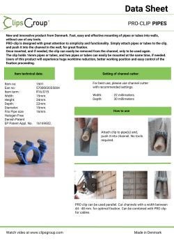 Data Sheet - Clips Group