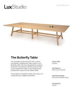 The Butterfly Table