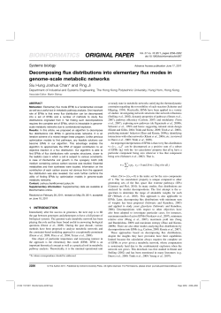 Decomposing flux distributions into elementary