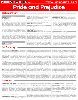 Pride and Prejudice - English Language Arts Georgia Standards of