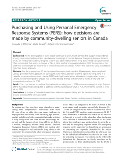 Purchasing and Using Personal Emergency Response Systems