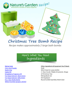 Christmas tree bath bomb recipe