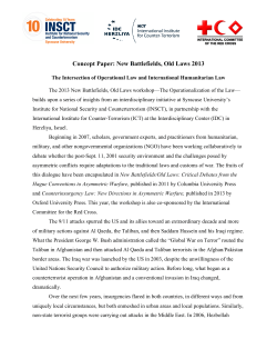 Concept Paper - Institute for National Security and Counterterrorism