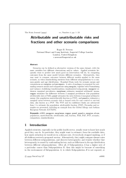 Attributable and unattributable risks and fractions and other scenario