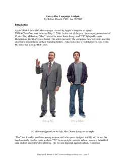 Get-A-Mac Campaign Analysis
