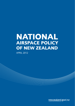 National Airspace Policy of New Zealand - Policy Statement