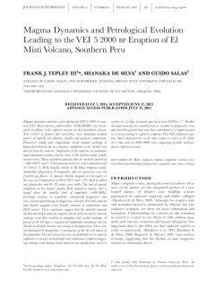 Magma Dynamics and Petrological Evolution Leading to the VEI 5