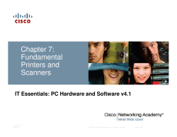 Chapter 7: Fundamental Printers and Scanners