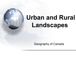 Urban and Rural Landscapes
