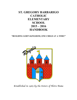 st. gregory barbarigo catholic elementary school 2015