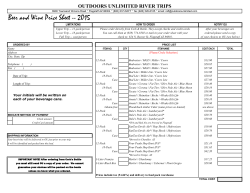 Beer and Wine Price Sheet -- 2015