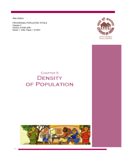 Density of population
