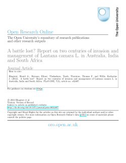 A battle lost? Report on two centuries of invasion and management
