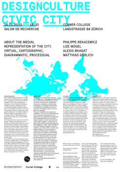 About the medial representation of the city Virtual, cartographic