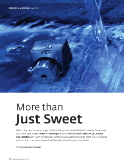 than Just Sweet - Max-Planck