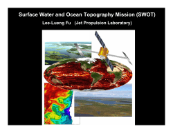 Surface Water and Ocean Topography Mission (SWOT)