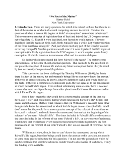 No Fact of the Matter