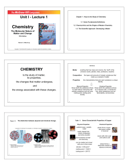 Chemistry - chem.uwec.edu