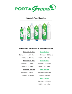 PortaGreen Cylinder FAQ