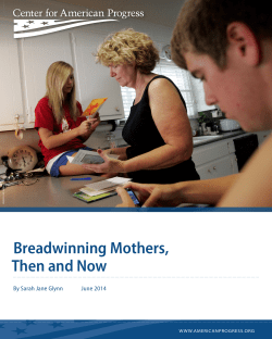 Breadwinning Mothers, Then and Now