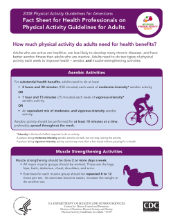 How much physical activity do adults need for health