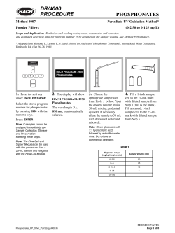 DR 4000 Phosphonates Method 8007