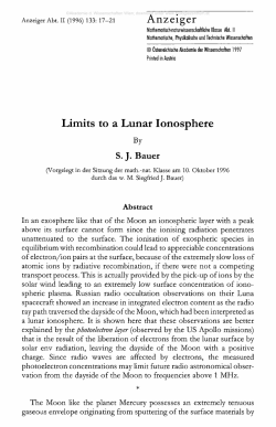 Limits to a Lunar Ionosphere
