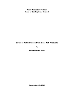 Stepping Stones from Waste Products