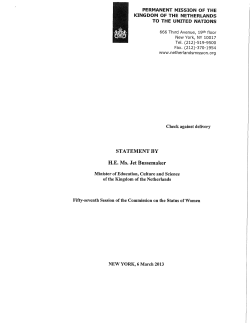 Netherlands - the United Nations