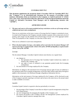 Prospectus November 2015