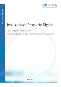 Intellectual Property Rights: The Role of Patents in