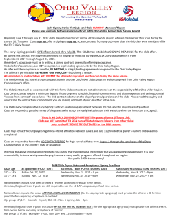 Girls Early Signing Period