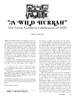 A wild hurrah" : the Great Northern celebration of 1893