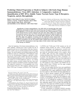 Predicting Clinical Progression or Death in Subjects with Early