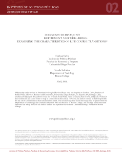 retirement and well-being: examining the characteristics of life