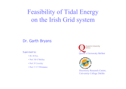 Feasibility of Tidal Energy on the Irish Grid system